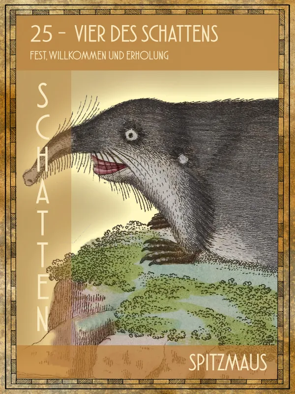 Spitzmaus Tiertarot Spitzmaus