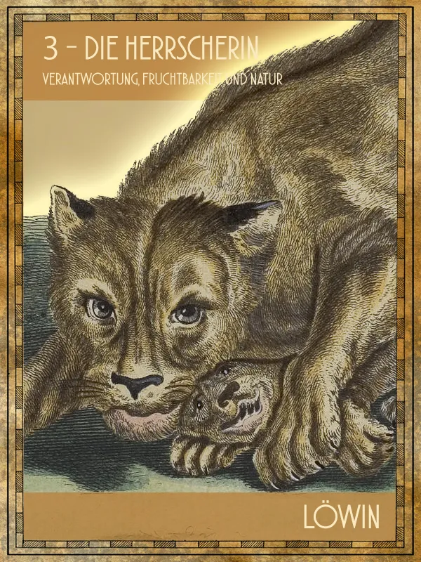 Löwin Tiertarot Löwin