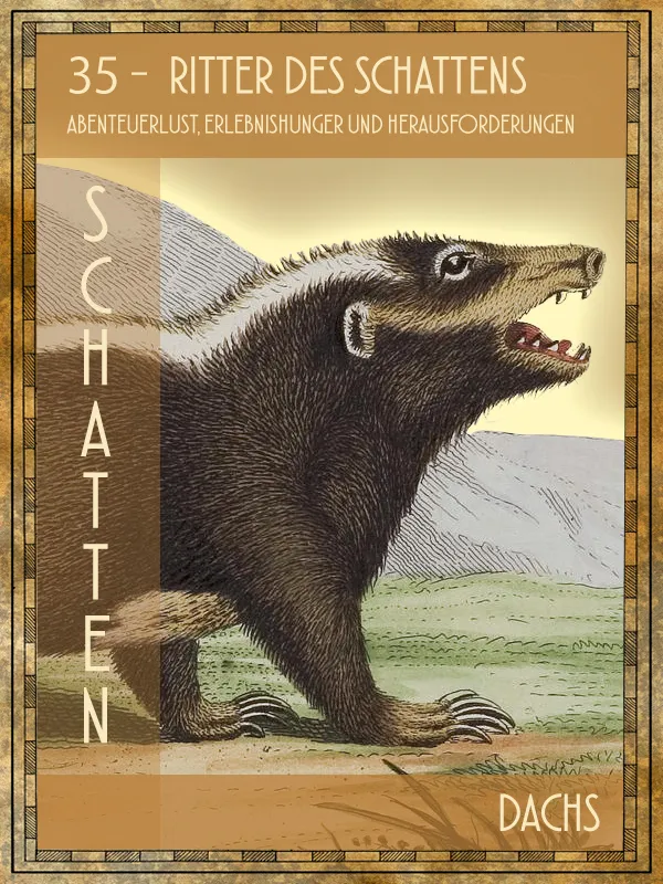 Dachs Tiertarot Dachs