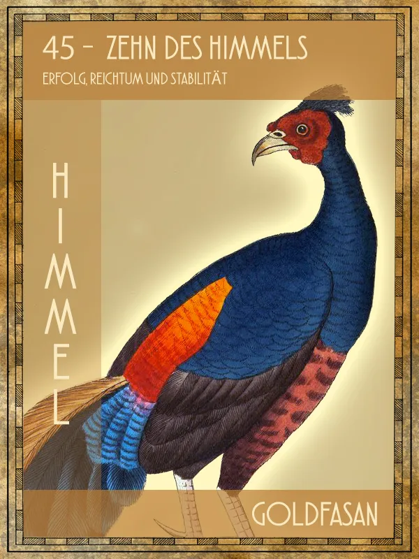 Goldfasan Tiertarot Goldfasan