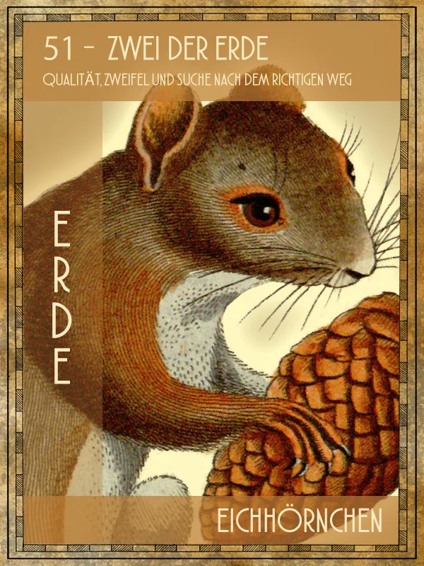 Eichhörnchen Tiertarot Eichhörnchen
