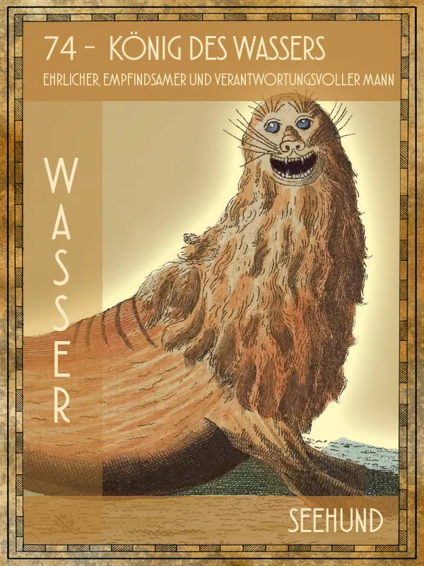 Seehund Tiertarot Seehund