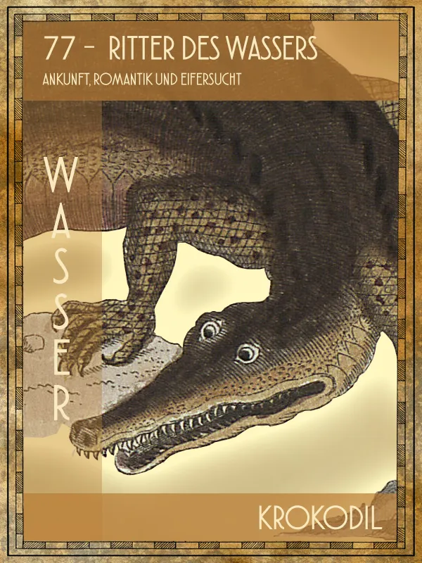Krokodil Tiertarot Krokodil