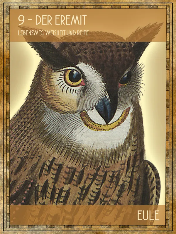 Eule Tiertarot Eule